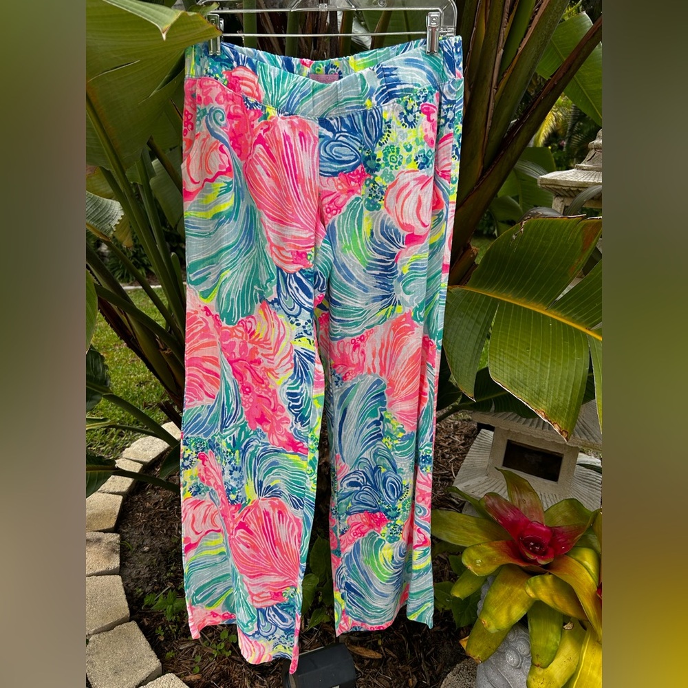 Lilly Pulitzer Colorful Wide Leg Pants